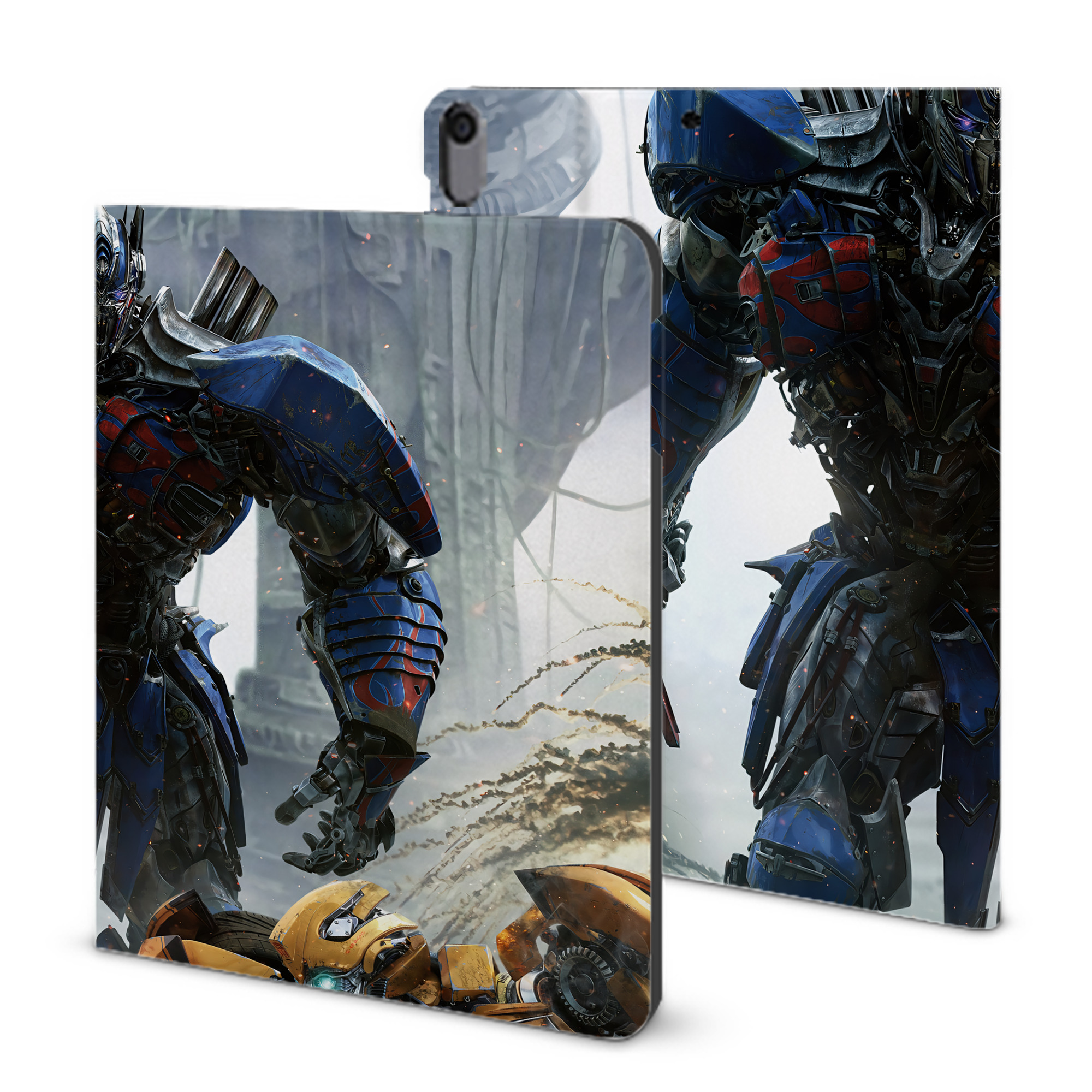 （画像用） Transformers トランスフォーマー IPad ケース ブック型 PUレザー TPU 耐衝撃 軽量 薄型 ペン収納なし 全面保護 IPad 各モデル対応